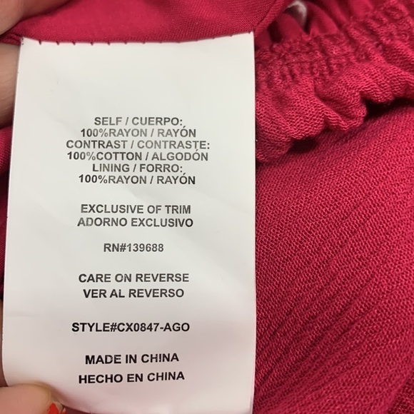 Coco + Jaimeson Fuchsia Pink Romper- NWT - Picture 14 of 15